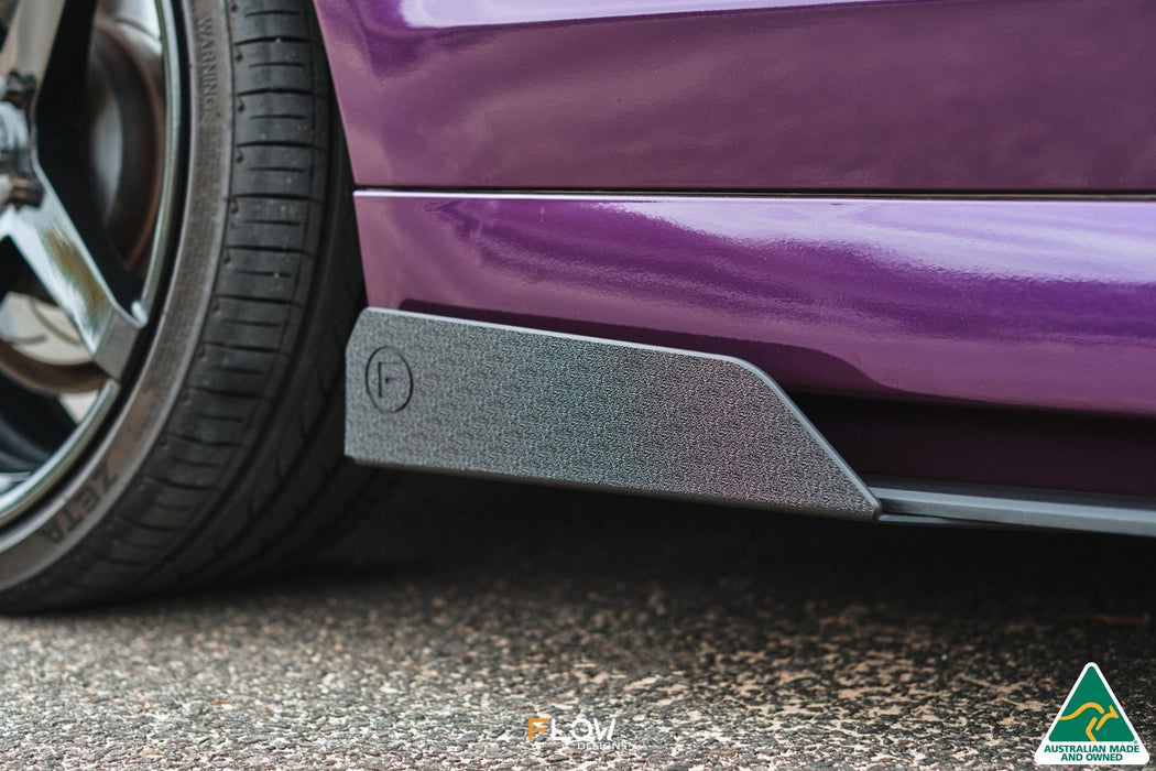 VF Commodore S1 Ute Side Skirt Splitter Winglets (Pair)-Flow Designs