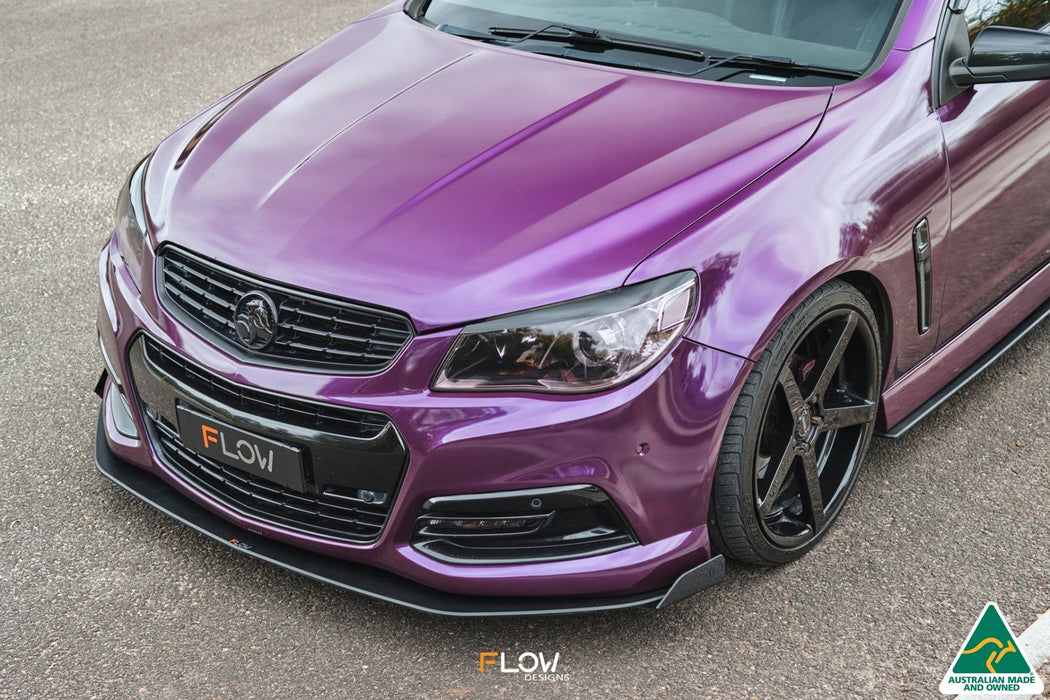 VF Commodore S1 Ute Front Lip Splitter Winglets (Pair)-Flow Designs