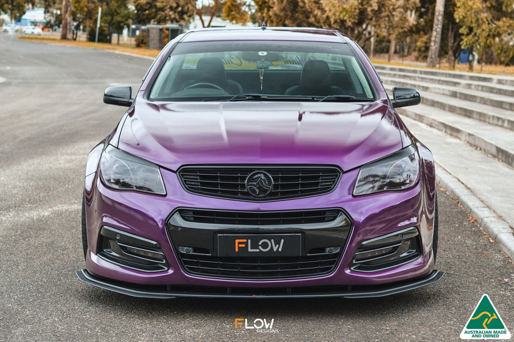 VF Commodore S1 Ute Front Lip Splitter Extensions (Pair)-Flow Designs