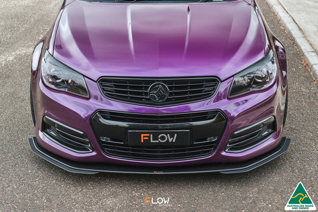 VF Commodore S1 Ute Front Lip Splitter Extensions (Pair)-Flow Designs