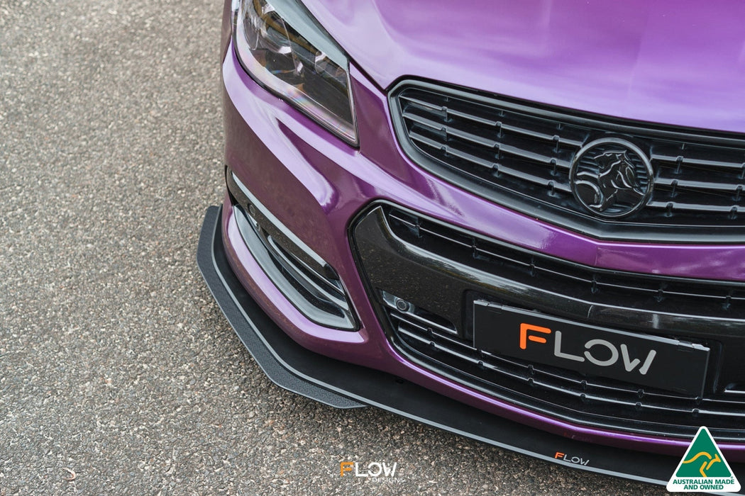 VF Commodore S1 Ute Front Lip Splitter Extensions (Pair)-Flow Designs