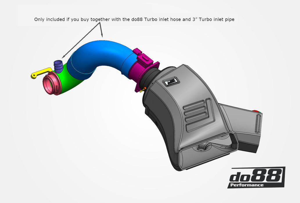 do88 Intake System + Turbo inlet pipe VW Polo GTI AW, Audi A1 40TFSI GB EA888
