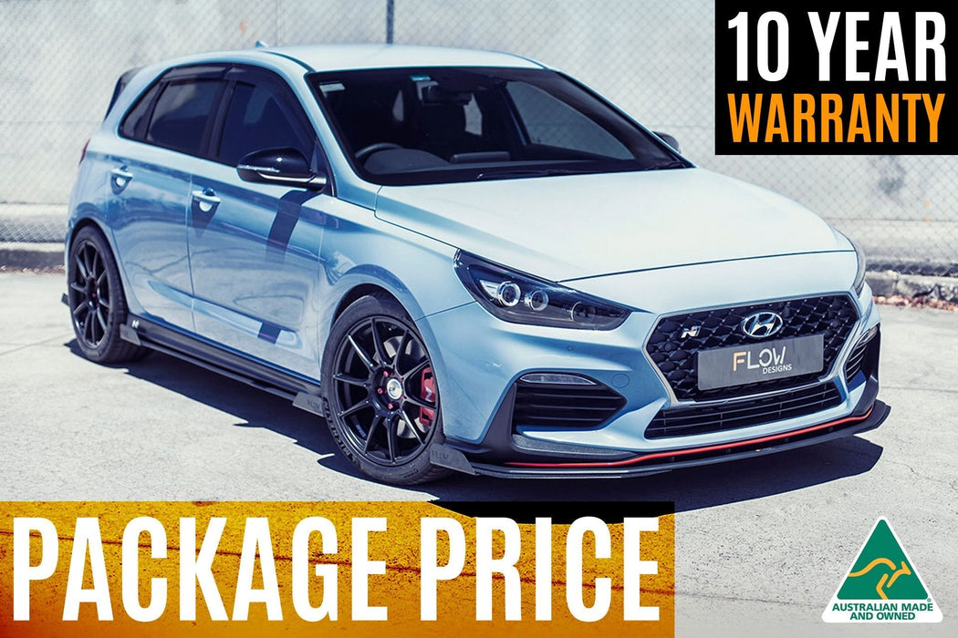 i30N Hatch PD (2018-2020) Full Lip Splitter Set-Flow Designs