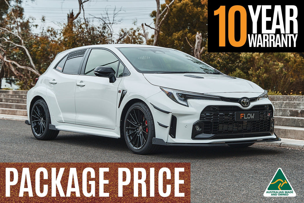 Corolla GR Full Lip Splitter Set (GLOSS BLACK)-Flow Designs