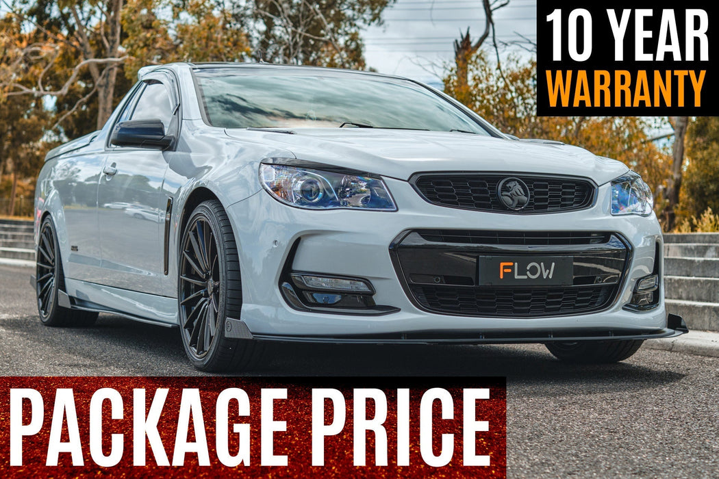 VF Commodore S2 Ute Full Lip Splitter Set-Flow Designs