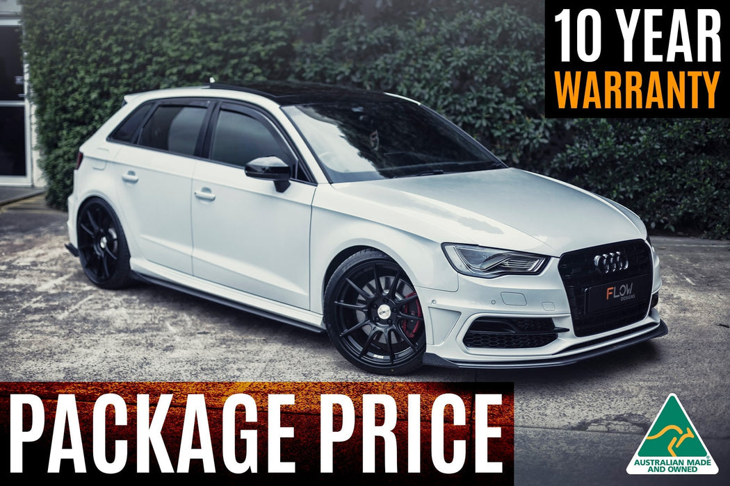 S3 8V Pre-Facelift Sportback Full Lip Splitter Set-Flow Designs