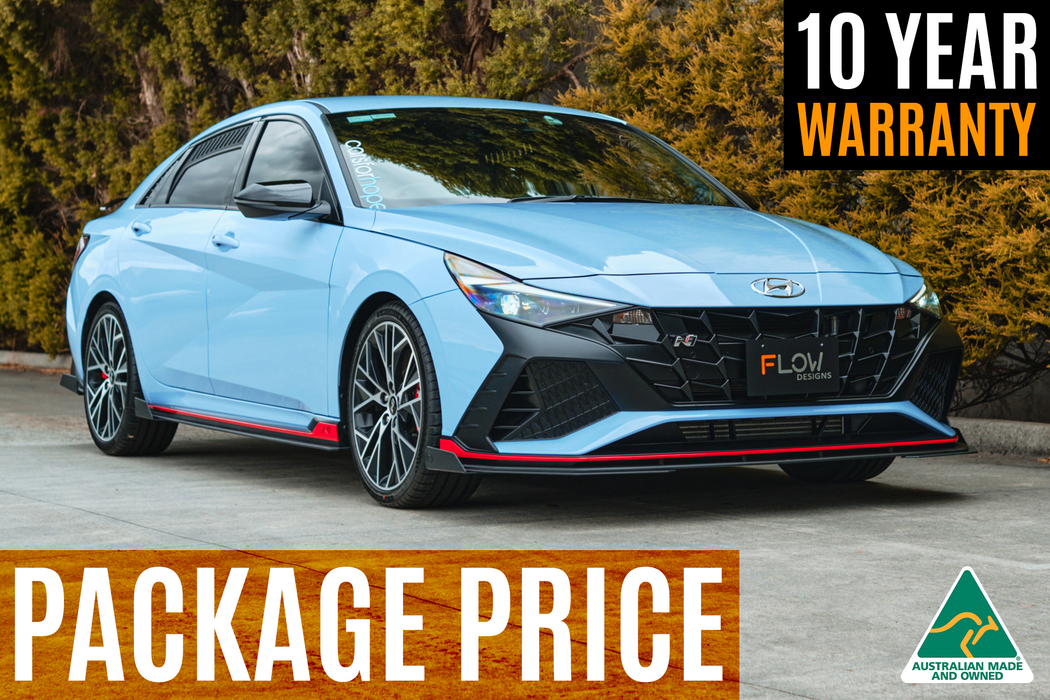 CN7 Elantra N Sedan 2021 Full Lip Splitter Set-Flow Designs
