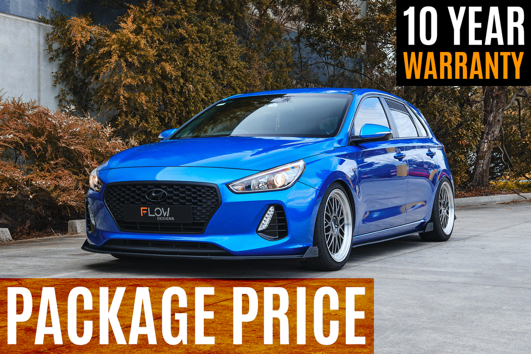 i30 SR Hatch (2017-2018) Full Lip Splitter Set-Flow Designs