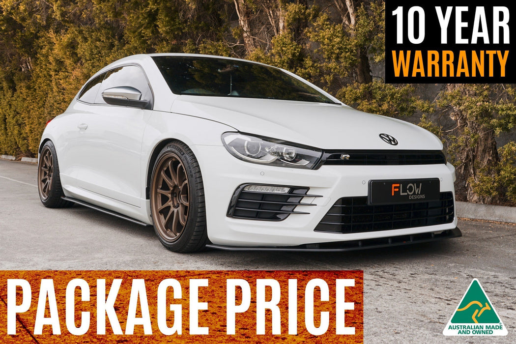 Scirocco R FL V3 Full Lip Splitter Set-Flow Designs