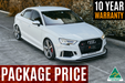 RS3 8V Sedan Facelift Full Lip Splitter Set-Flow Designs - Harrys Euro
