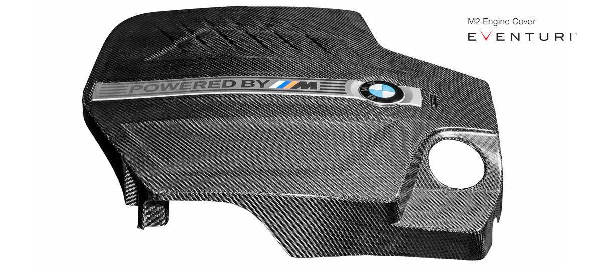 Eventuri - BMW F87 M2 N55 Black Carbon Engine Cover