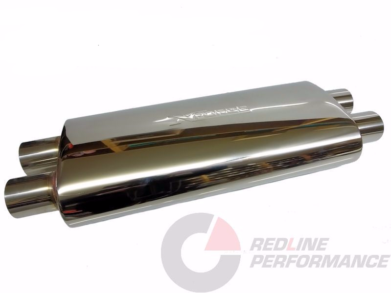 UNIVERSAL RESONATOR MUFFLER TWIN 2.5 Inch VX15-1463
