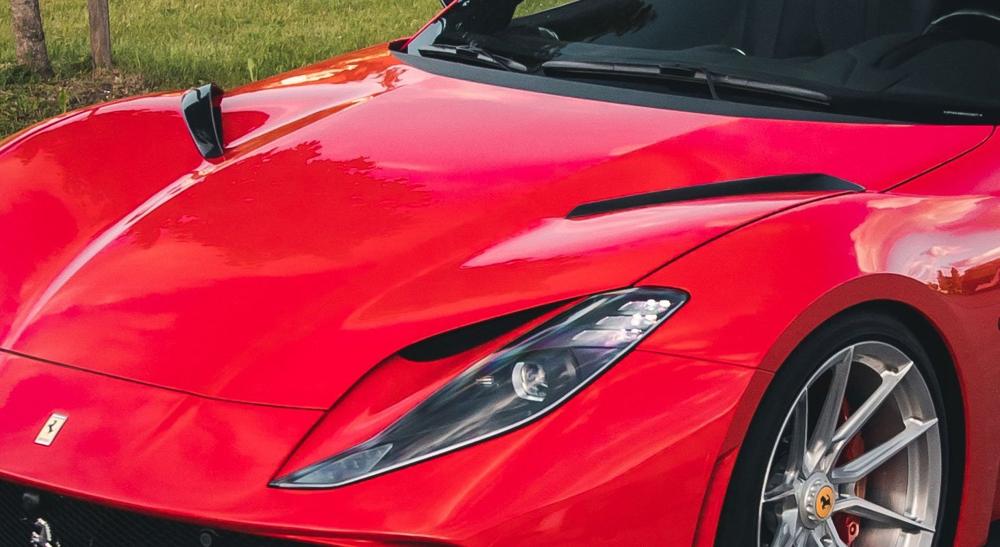 Ferrari 812 Superfast/GTS | Insert For Air Outlet Engine Bonnet N-Largo - Visible Carbon