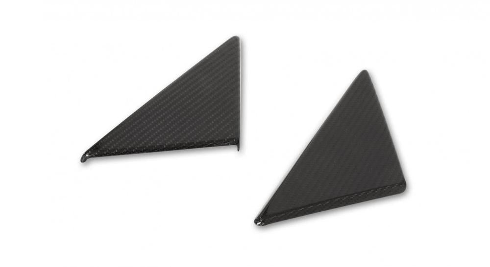 Ferrari 488 Pista/Spider | Triangle Cover For Side Window - Visible Carbon