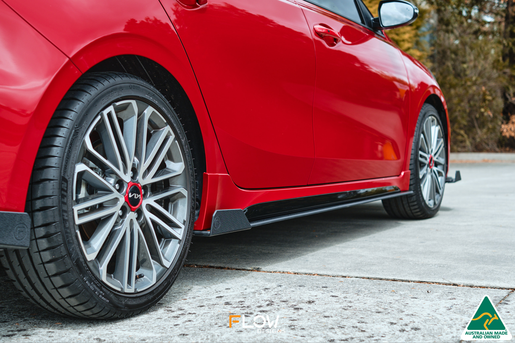 Cerato GT Facelift Side Skirt Splitter Winglets (Pair)-Flow Designs