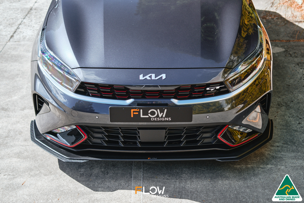 Cerato GT FL Front Lip Splitter & Mounting Brace-Flow Designs
