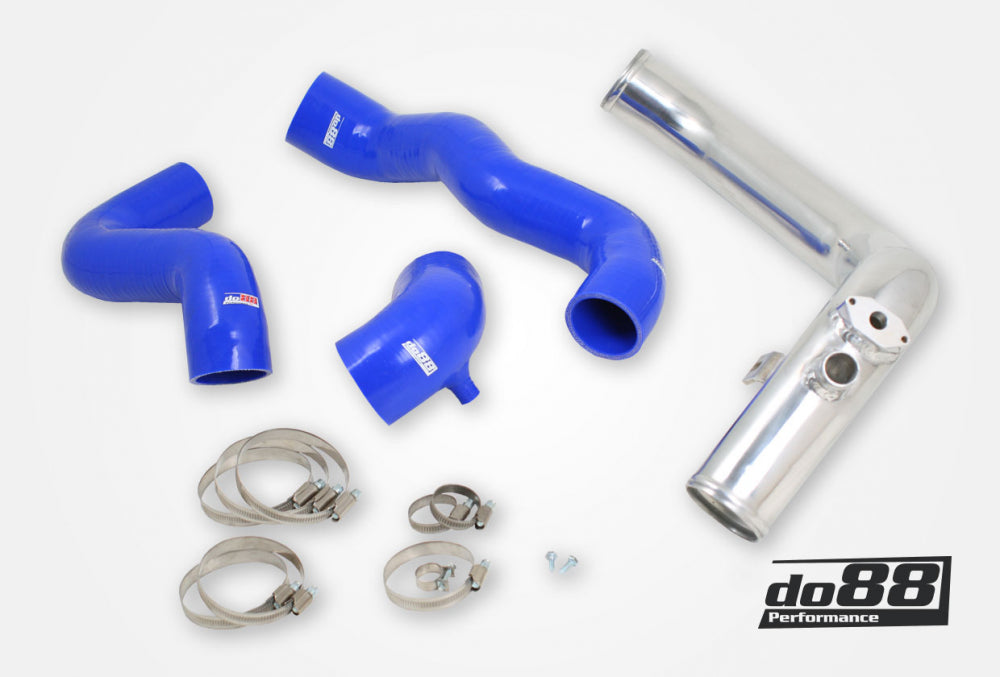 SAAB 9-3 99-02 T7 Pressure pipe with Blue hoses