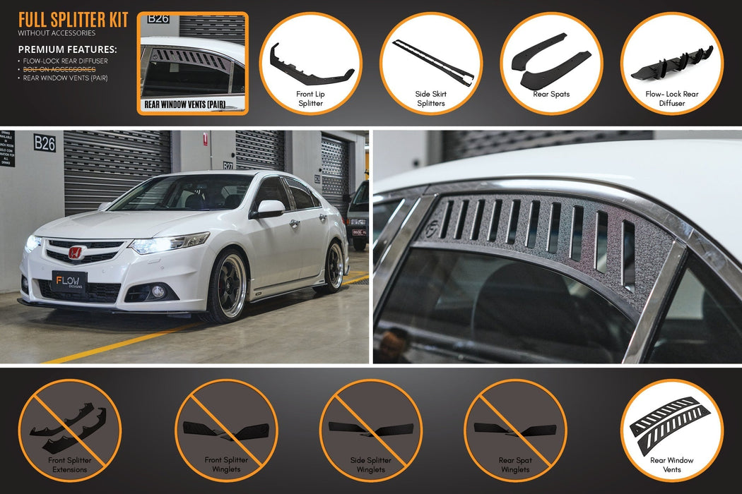 CU2 Accord Euro Full Lip Splitter Set - Modulo-Flow Designs