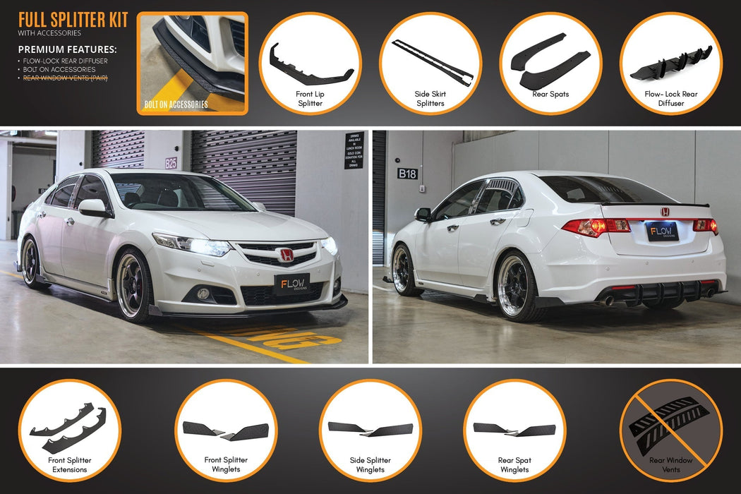 CU2 Accord Euro Full Lip Splitter Set - Modulo-Flow Designs