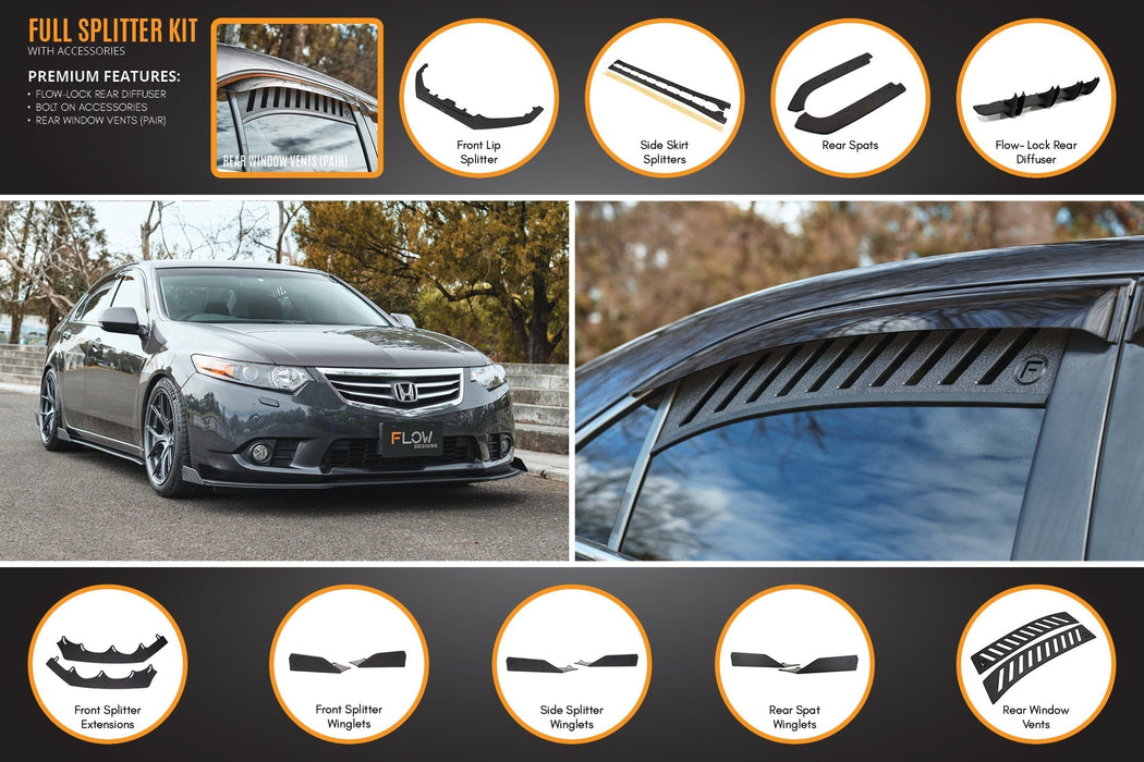 CU2 Accord Euro Full Lip Splitter Set - Standard-Flow Designs
