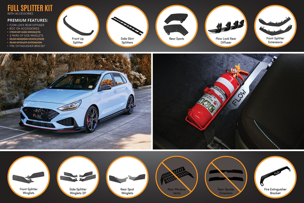 i30N Hatch PD FL 2021 Full Lip Splitter Set-Flow Designs