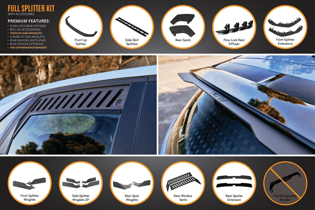 i30N Hatch PD FL 2021 Full Lip Splitter Set-Flow Designs