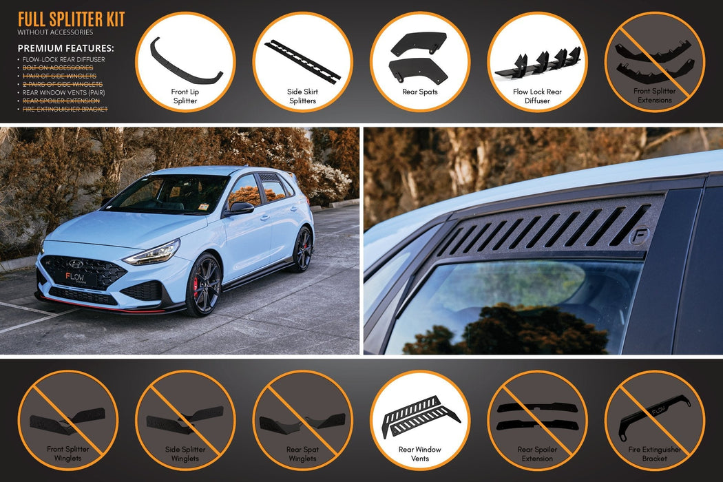 i30N Hatch PD FL 2021 Full Lip Splitter Set-Flow Designs