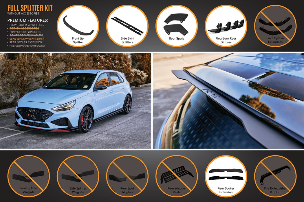 i30N Hatch PD FL 2021 Full Lip Splitter Set-Flow Designs