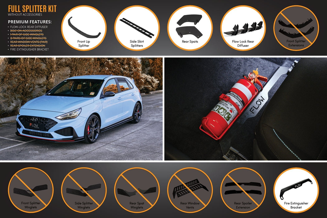 i30N Hatch PD FL 2021 Full Lip Splitter Set-Flow Designs