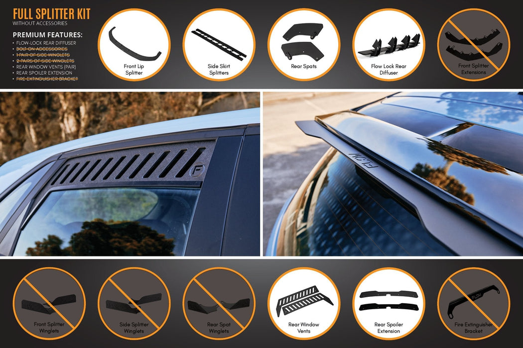 i30N Hatch PD FL 2021 Full Lip Splitter Set-Flow Designs
