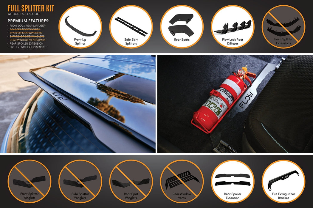 i30N Hatch PD FL 2021 Full Lip Splitter Set-Flow Designs