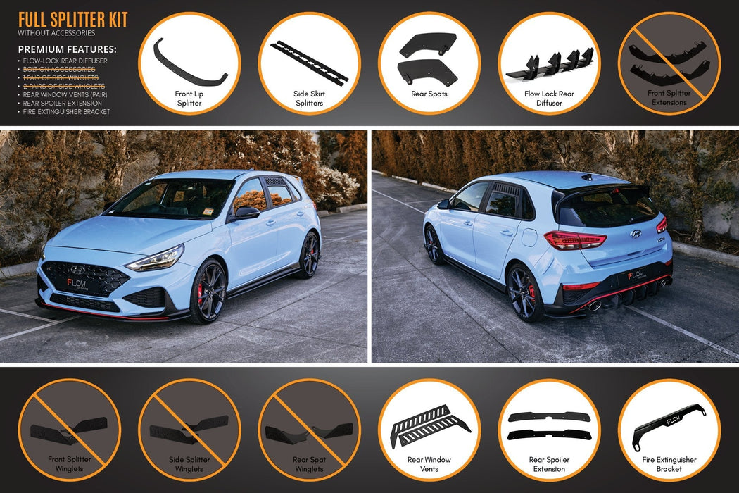 i30N Hatch PD FL 2021 Full Lip Splitter Set-Flow Designs
