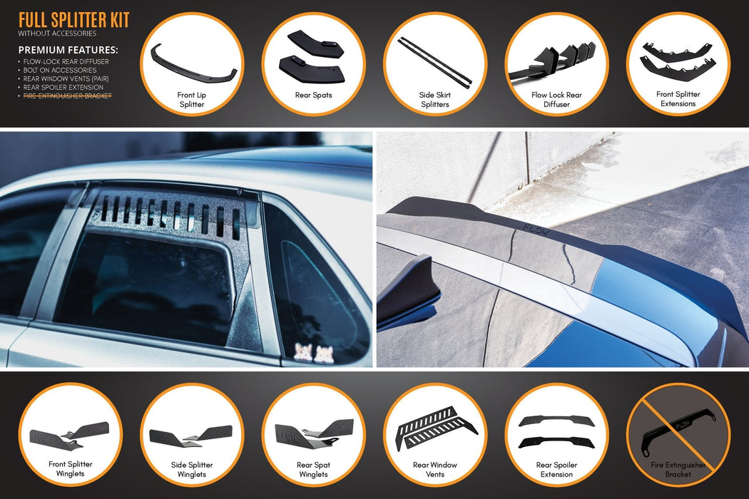 i30 N Line Hatch PD (2018-Current) Full Splitter Lip Set-Flow Designs