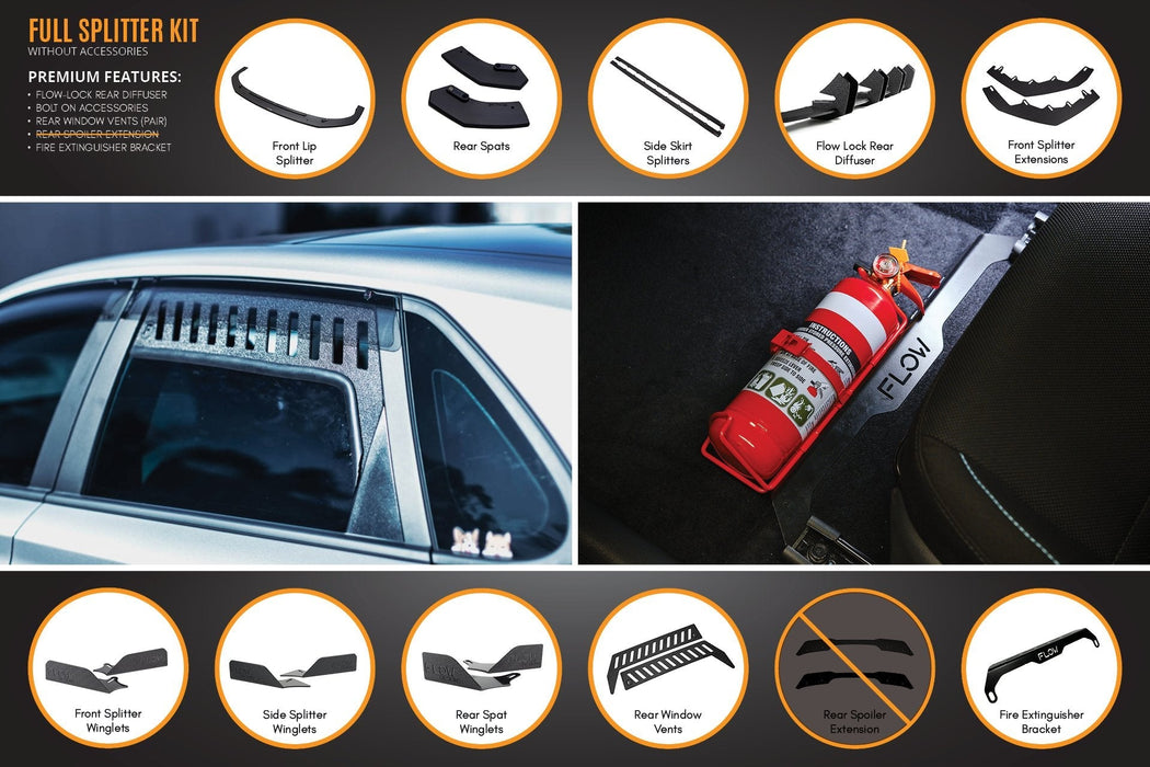 i30 N Line Hatch PD (2018-Current) Full Splitter Lip Set-Flow Designs