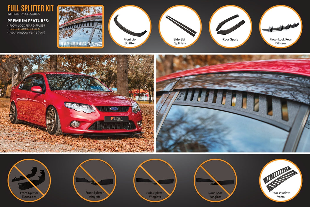 MK1 Falcon FG Full Lip Splitter Set-Flow Designs