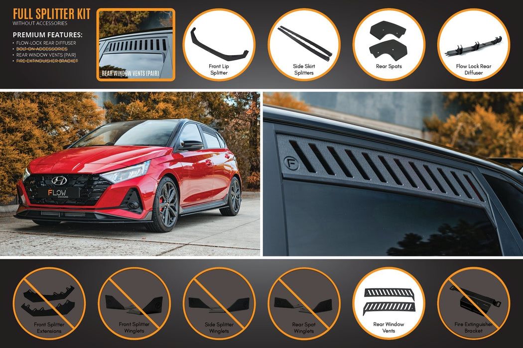 i20 N BC3 Full Lip Splitter Set-Flow Designs