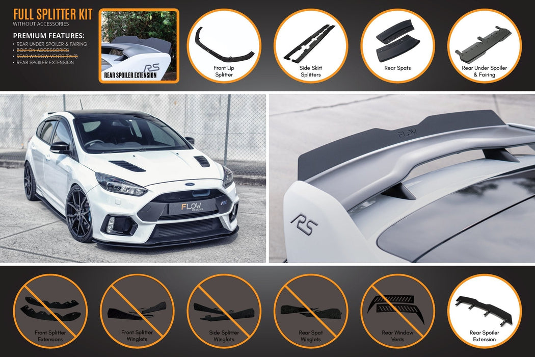 MK3 Focus RS Full Lip Splitter Set-Flow Designs