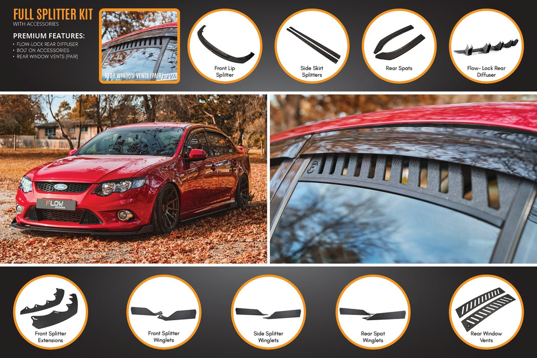 MK1 Falcon FG Full Lip Splitter Set-Flow Designs