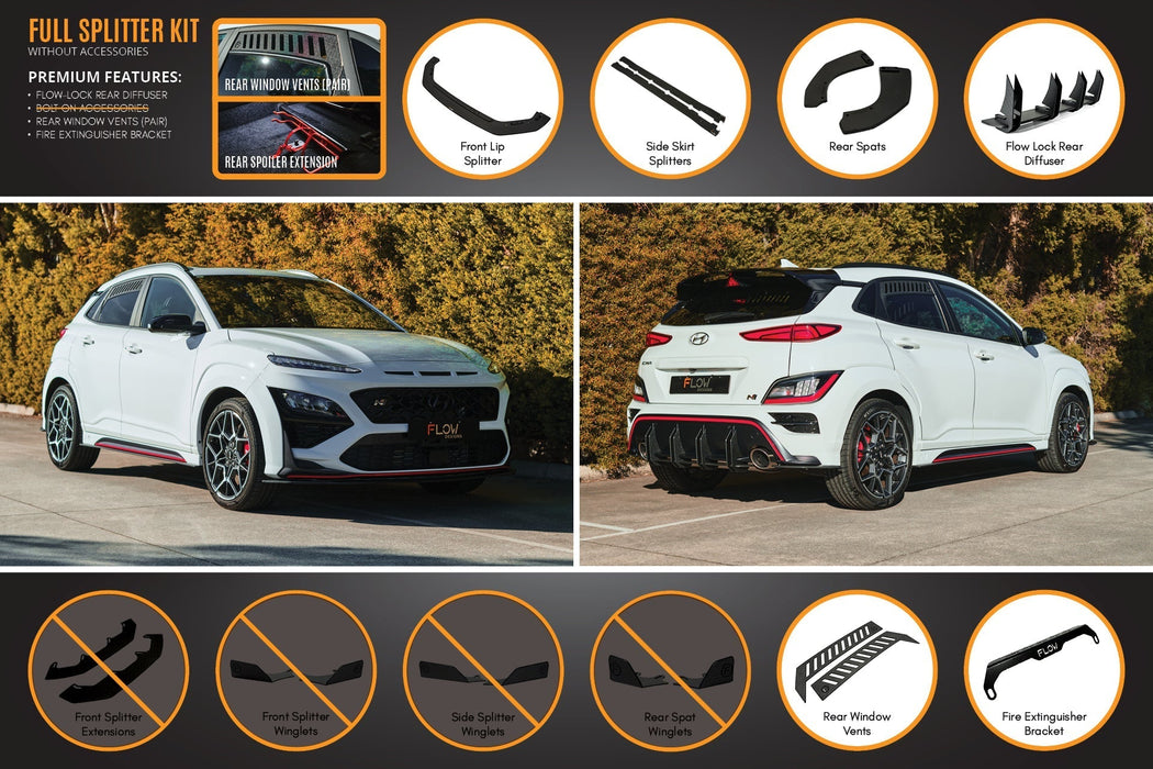 Kona N Full Lip Splitter Set-Flow Designs
