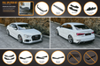 RS3 8V Sedan Facelift Full Lip Splitter Set-Flow Designs - Harrys Euro