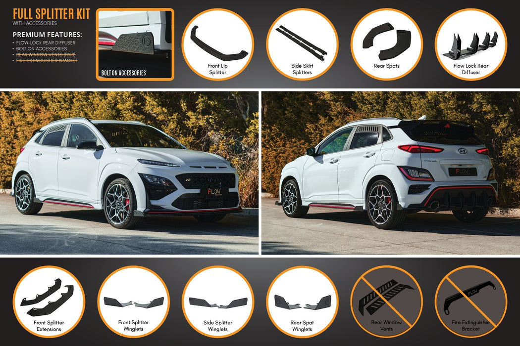 Kona N Full Lip Splitter Set-Flow Designs