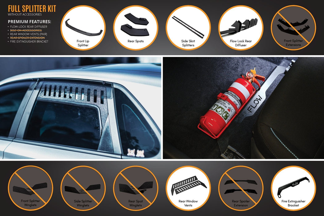 i30 N Line Hatch PD (2018-Current) Full Splitter Lip Set-Flow Designs