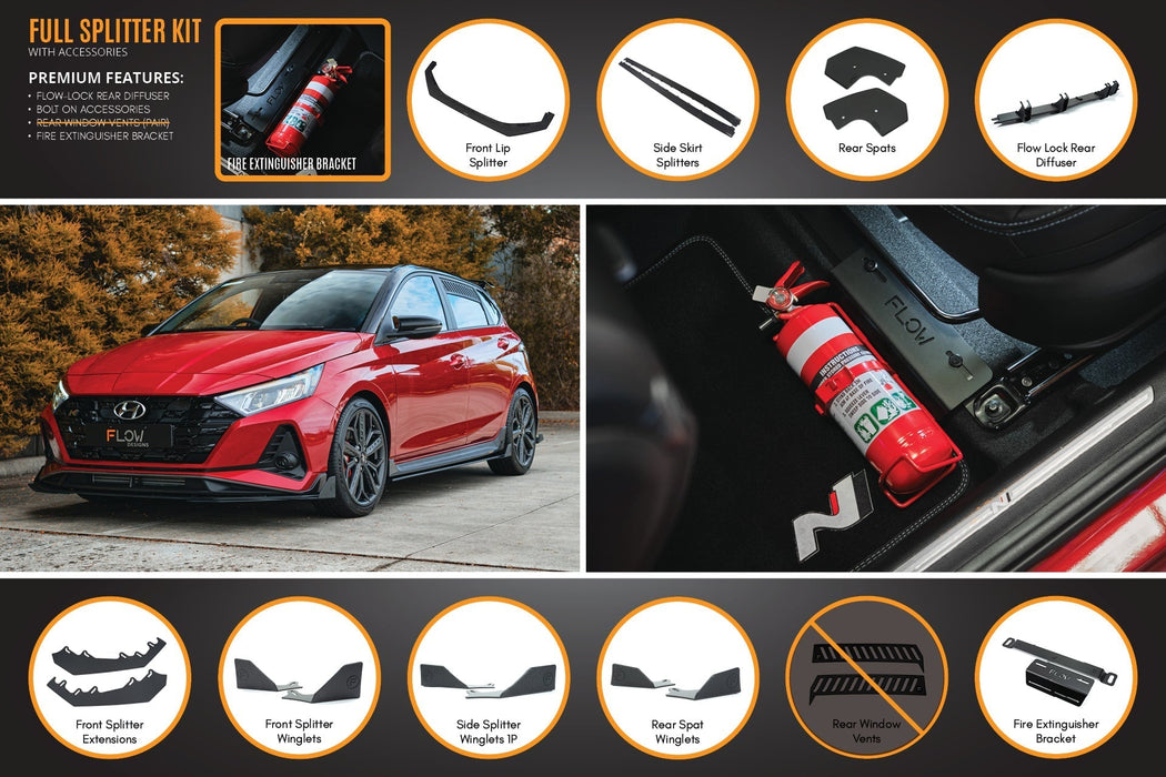 i20 N BC3 Full Lip Splitter Set-Flow Designs