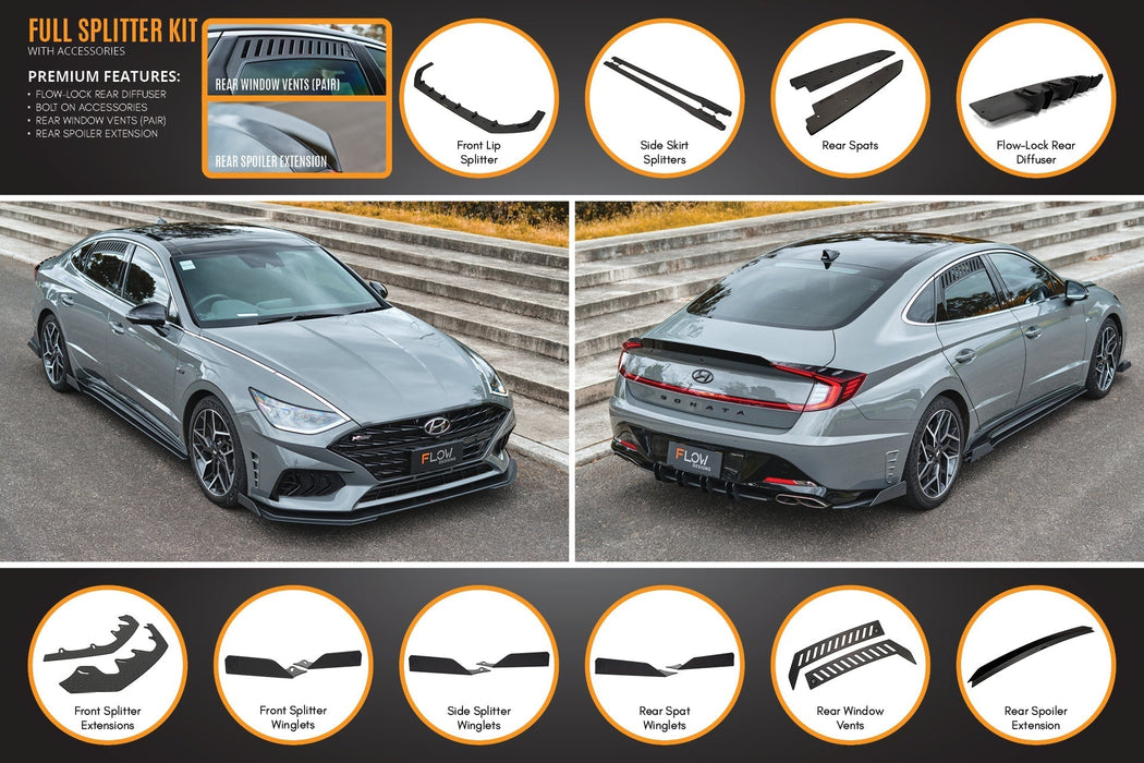 DN8 Sonata N Line 2020-2023 Full Lip Splitter Set-Flow Designs