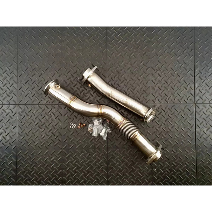 Redstar Heat Shielded HJS HD 200CPSI 121mm Downpipes - BMW G80 M3/M4/G87 M2