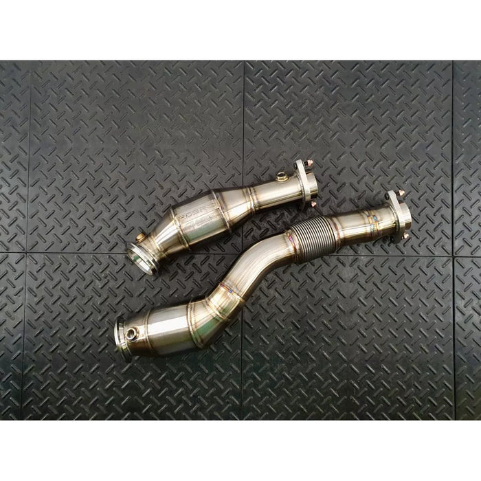 Redstar Heat Shielded HJS HD 200CPSI 121mm Downpipes - BMW G80 M3/M4/G87 M2