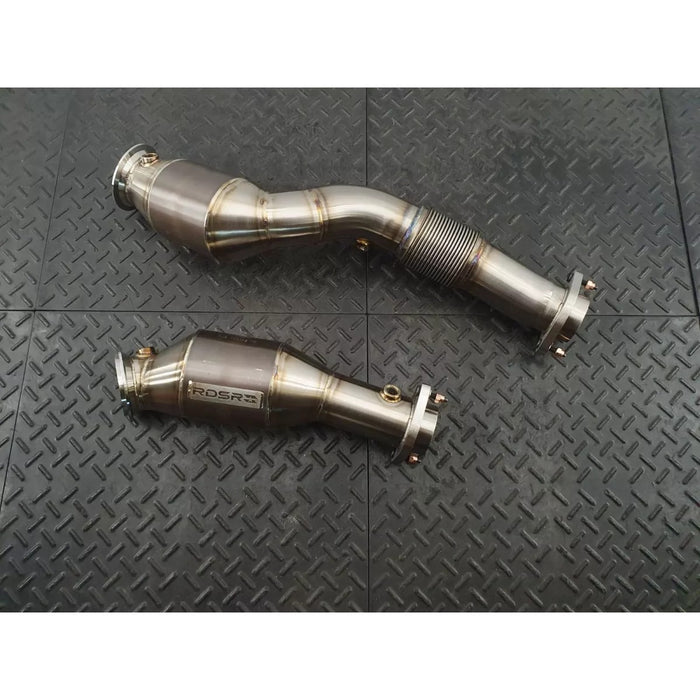 Redstar Heat Shielded HJS HD 200CPSI 121mm Downpipes - BMW G80 M3/M4/G87 M2