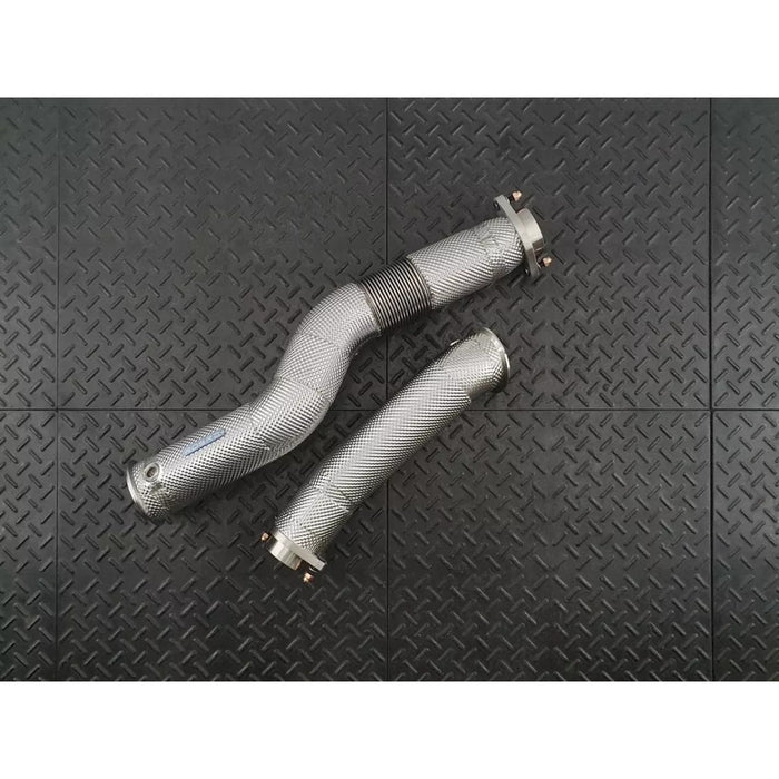 Redstar Heat Shielded HJS HD 200CPSI 121mm Downpipes - BMW G80 M3/M4/G87 M2