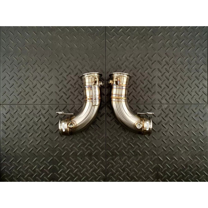 Redstar Catless Heat Shielded Primary Downpipes - BMW M5 F90 / X5M F95 / X6M F96 / M8 F Series