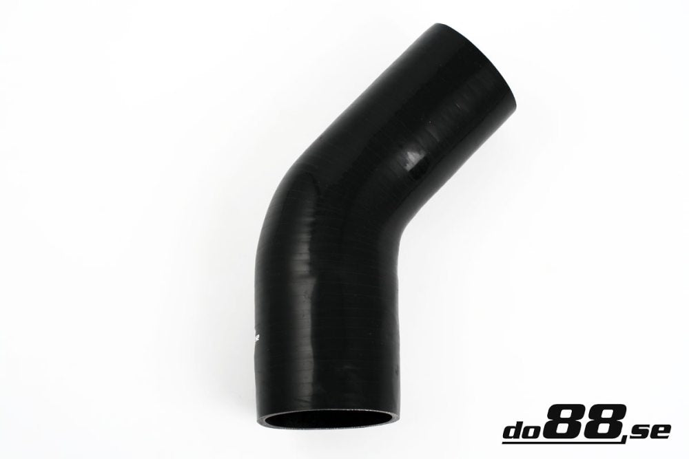 Silicone Hose Black 45 degree 3,125 - 3,5'' (80-89mm) - Harrys Euro